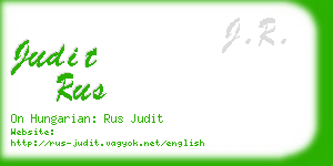 judit rus business card